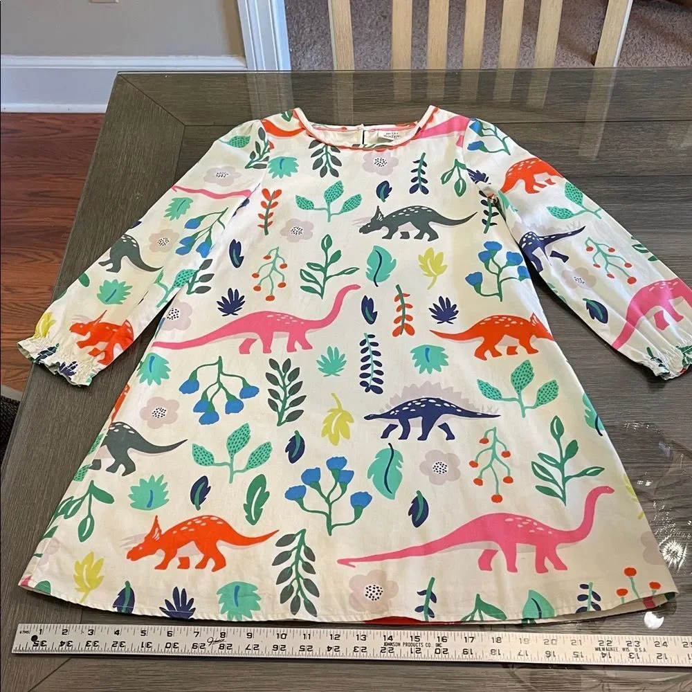 Mini Bowden Florasuarus Multicolored Dinosaur Dress Size 9-10 Y Dino Dress